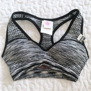 BRAND NEW pink Victoria's Secret pushup sports bra